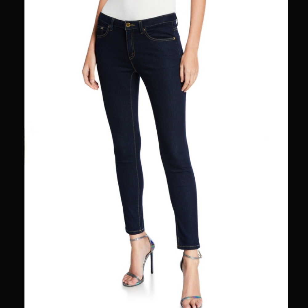 NWT Michael Kors Blue Izzy Skinny Ankle Jeans 8 NWT